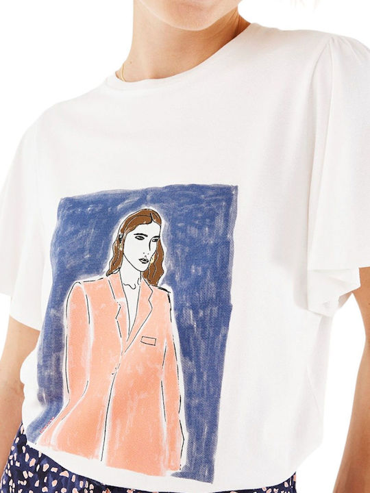 Γυναικεία Μπλούζα Κοντομάνικη Off White