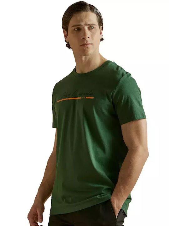 Guy Laroche Men's Short Sleeve T-shirt Green