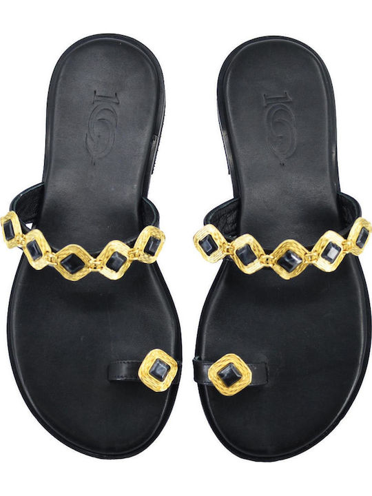 Sandale Casual Damă Din Piele Negru