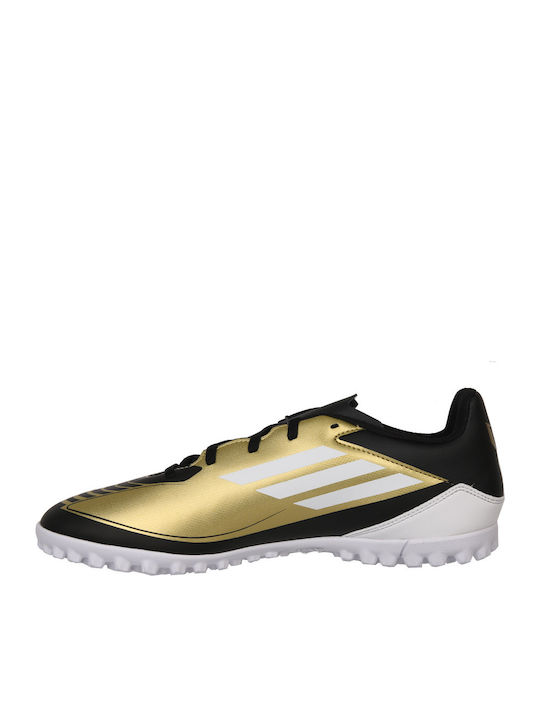 adidas F50 Club Messi Football Shoes with Molded Cleats Gold