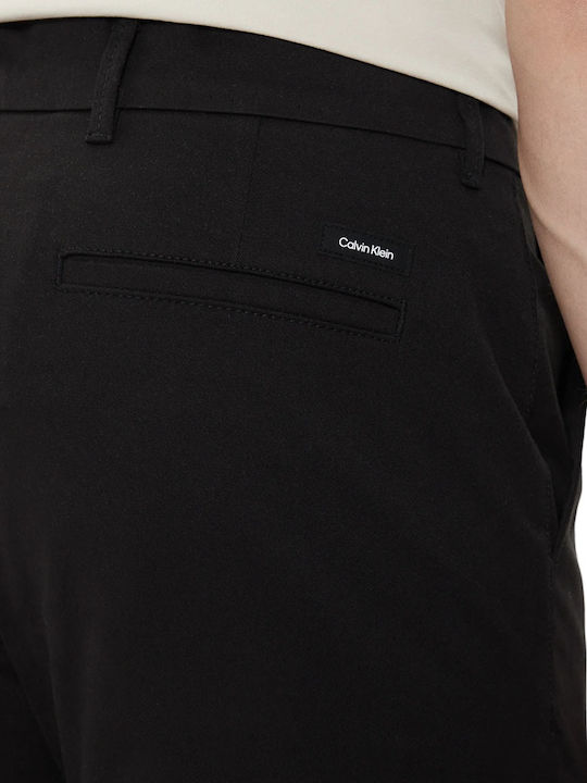Trousers Chino Elastic in Slim Fit Black