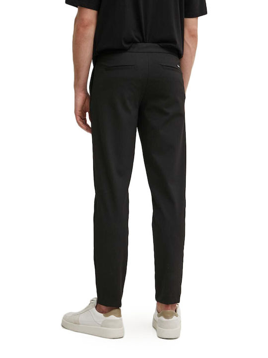 Trousers Elastic in Slim Fit Black