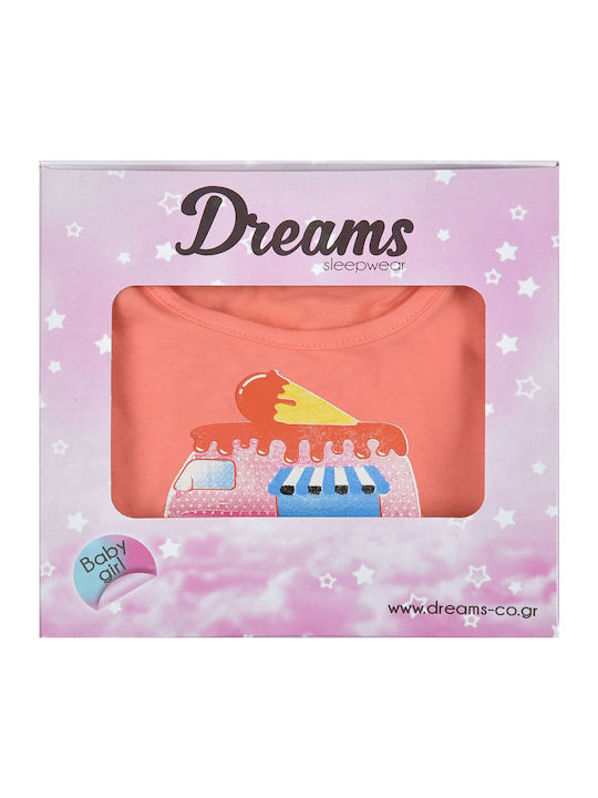 Dreams by Joyce Kinder-Nachthemd Sommer Rosa Ice Cream