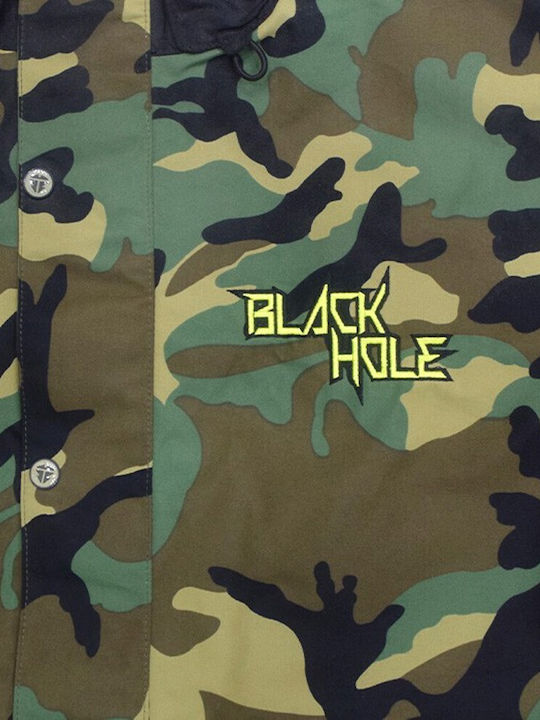 BLACK HOLE Men Joke Jacket - BLACK/CAMO - 130407-CAMO