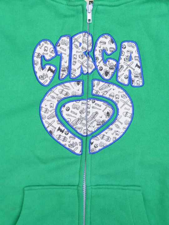 CIRCA Kids Kids Skate Zip Hoody - GREEN - 1004-1010-3000