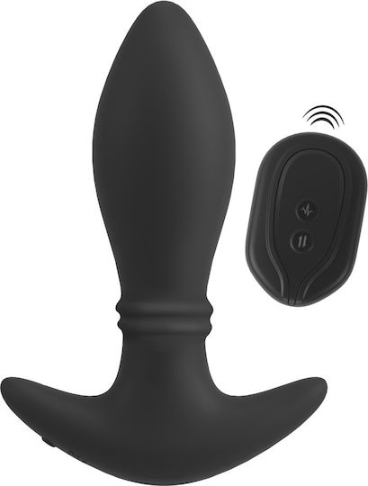 Anos Anal Plug mit kabelloser Funktion und Vibration Schwarz