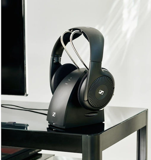 Sennheiser RS 120-W Kabellos / Kabelgebunden Über Ohr Kopfhörer mit 20 Stunden Betriebszeit und Quick Charge Schwarz