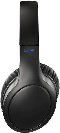 HAMA Spirit Focused Безжични / Жични Over Ear Слушалки с 15 часа Работа и Бързо Зареждане Черни