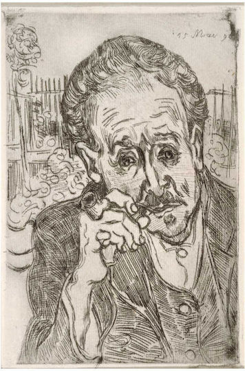 Dr Gachet Auvers-sur-oise Картина Копие на Ван Гог Платнен 40x50см