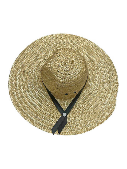 Summertiempo Γυναικείο Ψάθινο Καπέλο Μπεζ