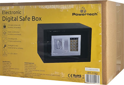 Powertech Safe with Digital Lock L31xW20xH20cm PT-1192