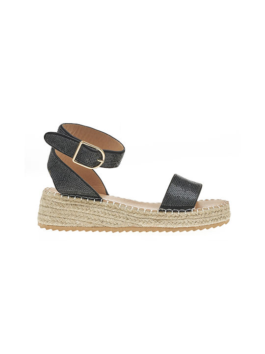 Verde Women's Platform Espadrilles Black