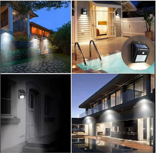 Keskor Wall Mounted Solar Light with Motion Sensor and Photocell IP65 9.5cmx5cmx12.5cmcm