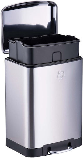 Dirt Devil Coș De Gunoi Metalic 12lt Argintiu