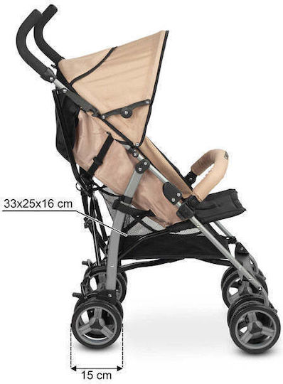 Caretero Alfa Количка с дръжка Подходящо за 6+ Месеца Сив 5.3кг