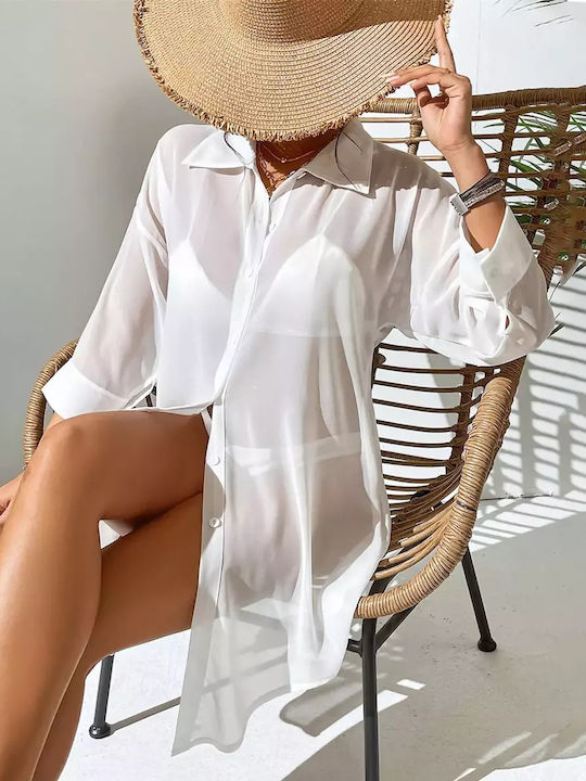 Women's Long Sleeve Shirt White