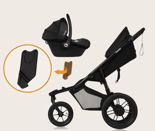 Lionelo Azura Baby Stroller Suitable from 6+ Months Black Onyx