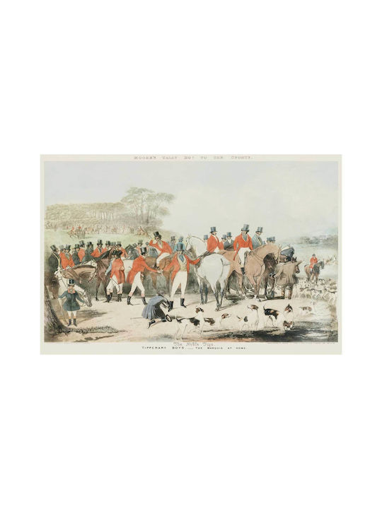 The Marquis At Home (plate 1) – Tipperary Boys From Moore's Tally Ho! To The Sports: A Set Of 4 Sporting Prints (1853) By Francis Turner, George Hunt, John Moore, And J Mackrel Fourfold Painting on Canvas 80x50cm