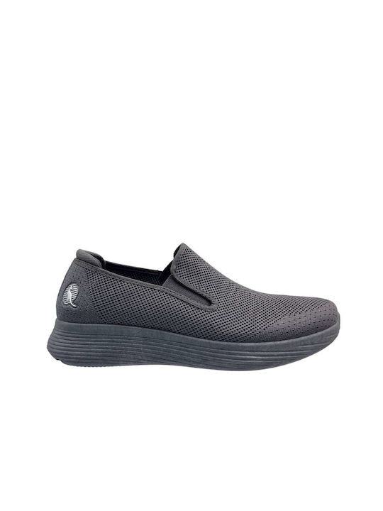 Canguro Men's Canvas Slip-Ons Gray