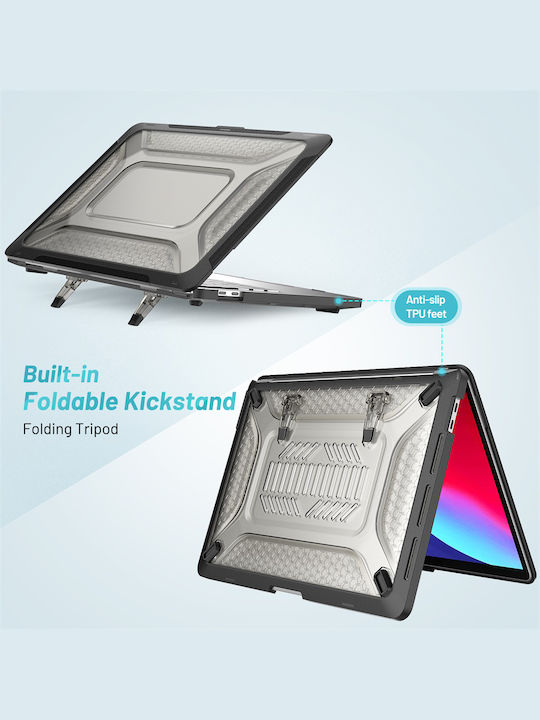 Sonique Icy Guardian Laptoptasche Für Laptop 13" Apple MacBook Pro 13" 2018/2020/2022 In Schwarz