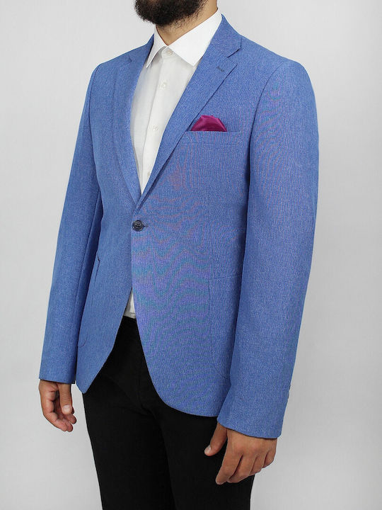 Elite Men's Summer Suit Jacket blue