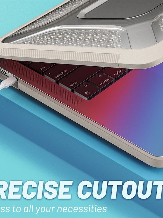 Sonique Icy Guardian Laptoptasche für Laptop 13" Apple MacBook Pro 13" 2018/2020/2022 in Beigem Farbton