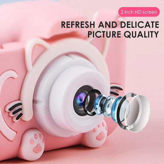 Compact Φωτογραφική Μηχανή 20MP με Οθόνη 2" Θερμικής Εκτύπωσης Ροζ