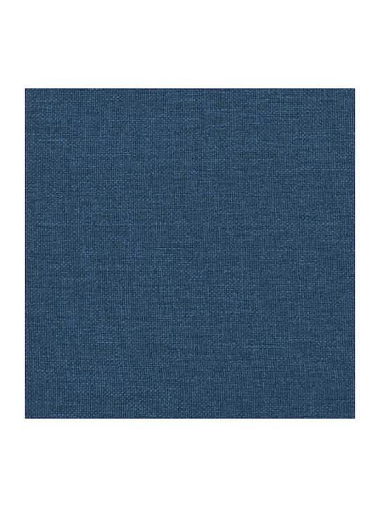Bett Doppelbett Mit Stoff bezogen Blue mit Latten & Matratze 140x200cm