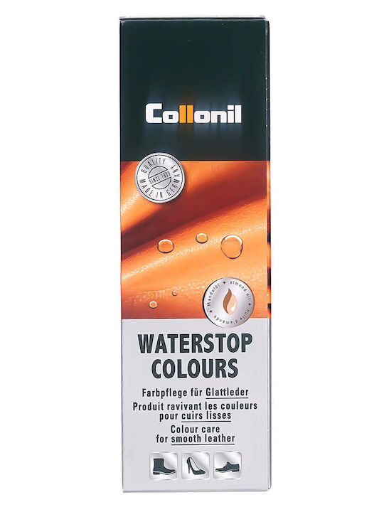 Crema pentru îngrijirea pantofilor Collonil Waterstop Colours cu ulei de migdale 75 ml, nuanța Flamme