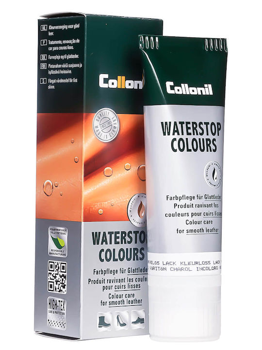 Collonil Waterstop Colours Almond Oil Shoe Cream Κρέμα Παπουτσιών Λάδι Αμυγδάλου 75 Ml Έλλειψη Farblos