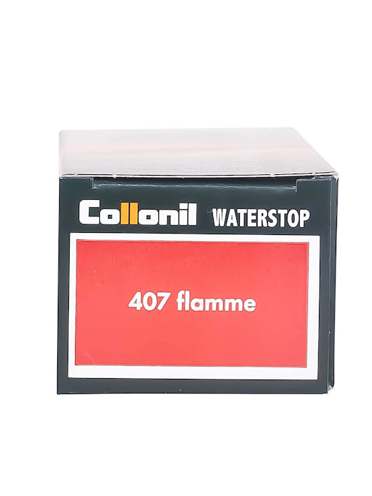 Crema pentru îngrijirea pantofilor Collonil Waterstop Colours cu ulei de migdale 75 ml, nuanța Flamme