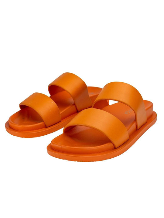 Orange Riemen Flip Flops