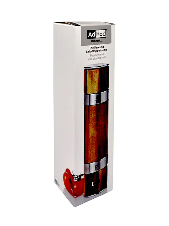Ad Hoc Duomill Manual Pepper Mill Wooden in Brown Color 21cm
