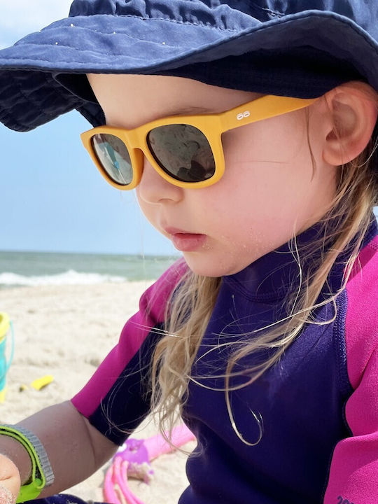 Kids Sunglasses 3-6 Years Classic Itooti Unbreakable Flexible Frame Honey 100% UV Protection