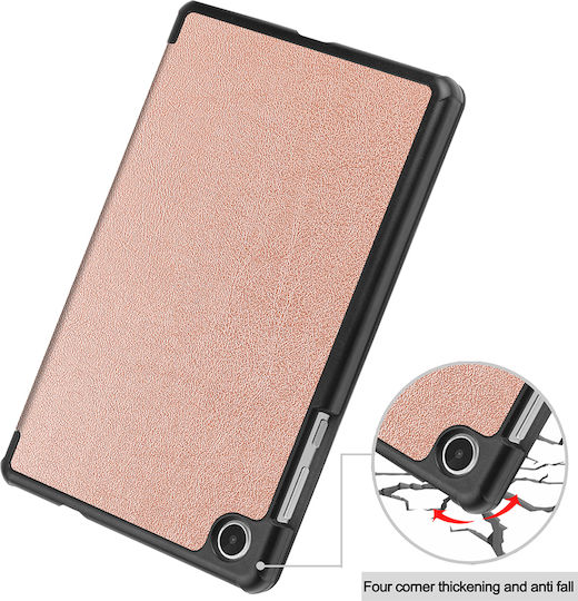 Sonique Smartcase Slim Flip Cover Durabilă Rose Gold (Lenovo Tab M8 4gen 8.3)