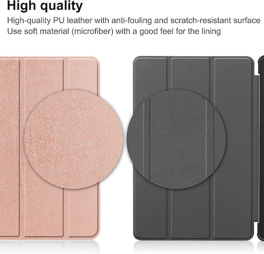 Sonique Smartcase Slim Flip Cover Durabilă Rose Gold (Lenovo Tab M8 4gen 8.3)