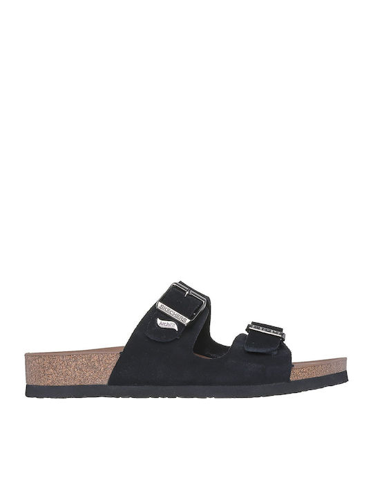Arch Fit Granola Women's Flat Sandals in Black Color