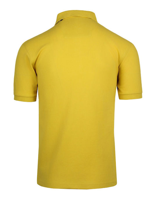 Simenti Men's Short Sleeve Blouse Polo Yellow