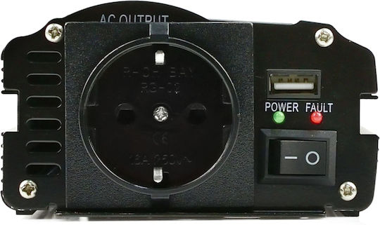 Geko Invertor Auto Modificat Sine Wave 1600W pentru Convertirea 12V DC în 230V AC