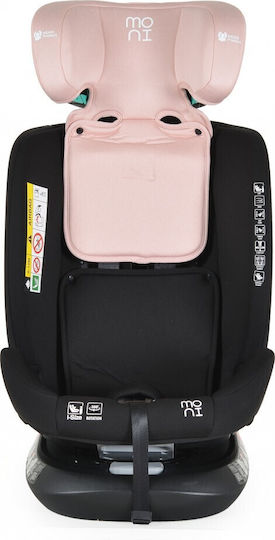 Moni Serengeti Детско Столче за Кола i-Размер с Isofix Gently Pink 0-36 кг