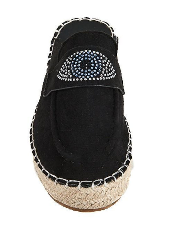 Flat Suede Mules σε Μαύρο Χρώμα
