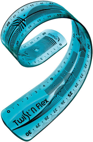 Χάρακας 30cm Twist N' Flex Maped Γαλάζιος