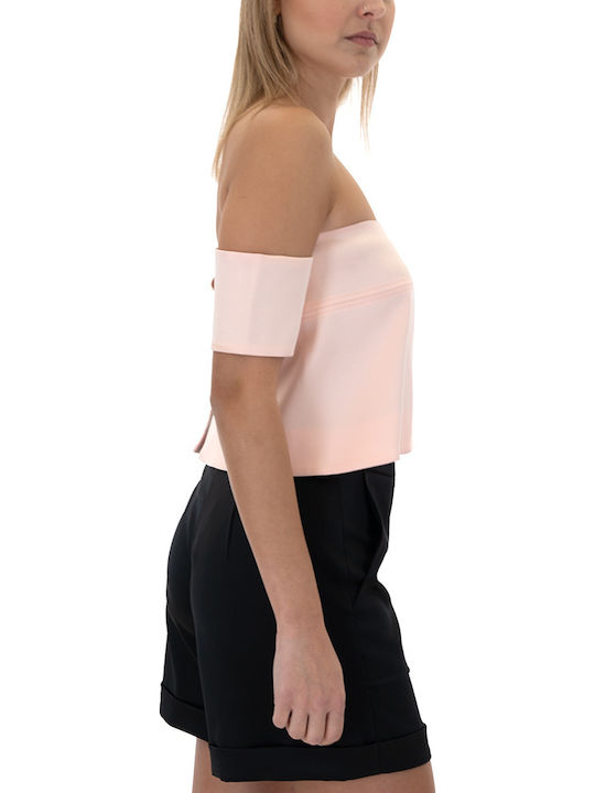 Γυναικεία Μπλούζα Strapless Ροζ