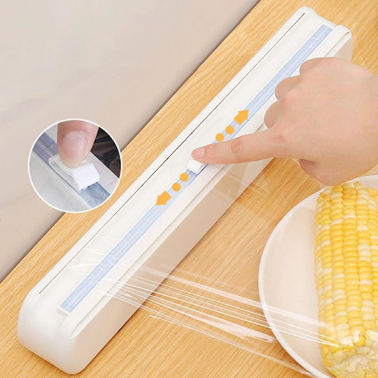 Plastic Roll Dispenser White 37x5x6.5cm ZE1AG73QWS18