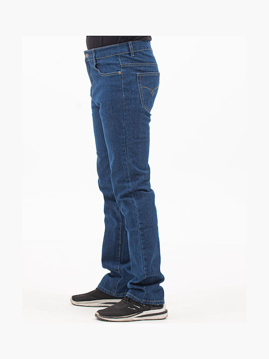 Men's Jeans Pants Elastic Blue
