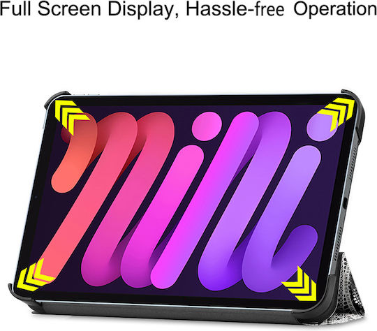 Sonique Флип Капак Издръжлив Сив Калъф За Таблети iPad mini 2021 / mini 2024