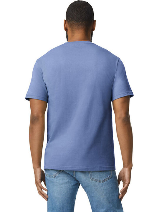 Gildan Ανδρικό Διαφημιστικό T-shirt Κοντομάνικο Violet