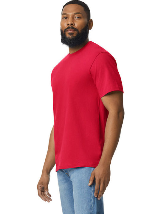 Gildan Ανδρικό Διαφημιστικό T-shirt Κοντομάνικο Red
