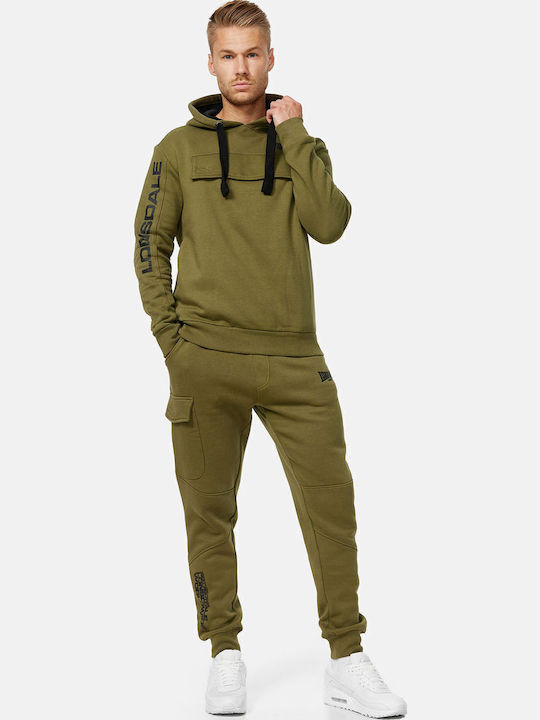 Rushen Sweatshirt mit Kapuze Olive/Black