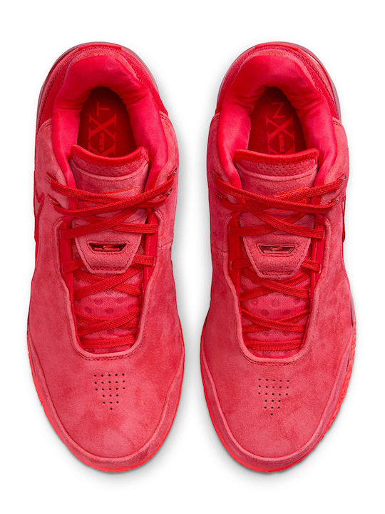 LeBron NXXT Gen AMPD Low Basketball Shoes University Red / Bright Crimson